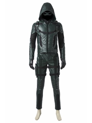 Arrow Season 5 Green Arrow Oliver Queen Halloween Cosplay Costume