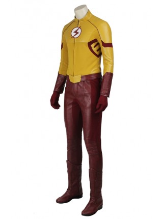 The Flash Season 3 Wally West Kid Flash Halloween Cosplay Costume