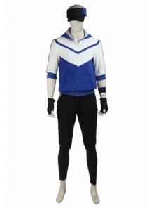 Game Pokemon Go Male Trainer Blue Hoodies Set Halloween Cosplay Costume