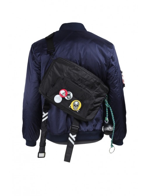 Game Watch_Dogs 2 Marcus Holloway Navy Blue Jacket Set Halloween Cosplay Costume