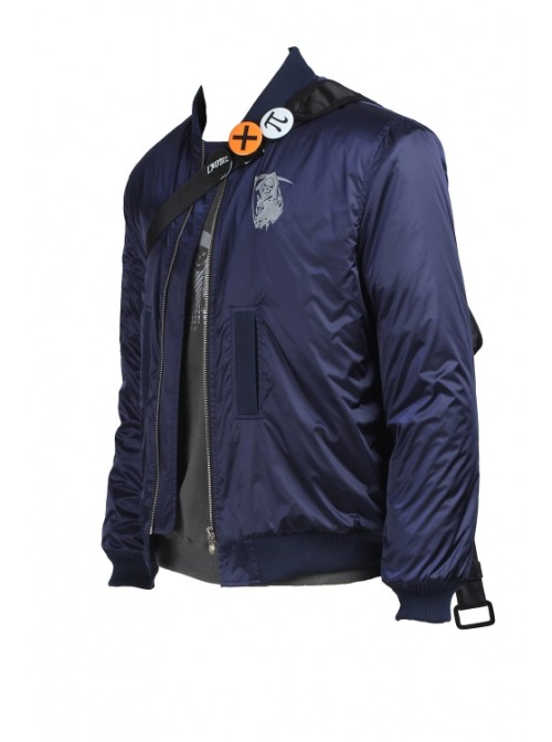 Game Watch_Dogs 2 Marcus Holloway Navy Blue Jacket Set Halloween Cosplay Costume