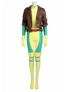 X-Men Rogue Anna Marie Bodysuit Set Halloween Cosplay Costume