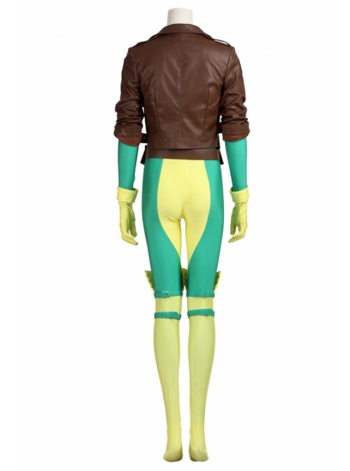 X-Men Rogue Anna Marie Bodysuit Set Halloween Cosplay Costume