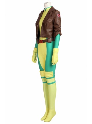 X-Men Rogue Anna Marie Bodysuit Set Halloween Cosplay Costume