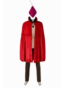 Sleeping Beauty Prince Phillip Red Cloak Set Halloween Cosplay Costume