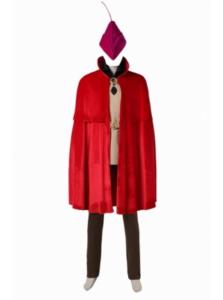 Sleeping Beauty Prince Phillip Red Cloak Set Halloween Cosplay Costume