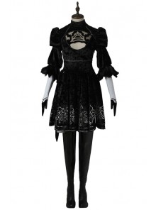 NieR: Automata YoRHa No. 2 Type B Black Dress Set  Halloween Cosplay Costume