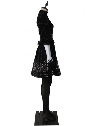 NieR: Automata YoRHa No. 2 Type B Black Dress Set  Halloween Cosplay Costume