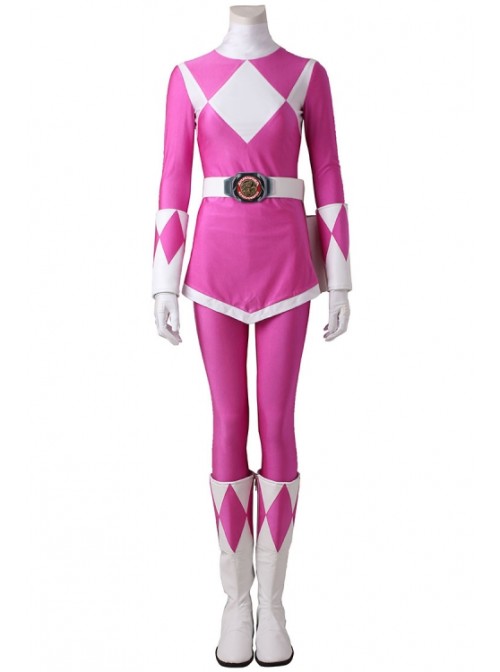 American Version Mighty Morphin Power Rangers Kimberly Pterosaur Ranger Halloween Cosplay Costume