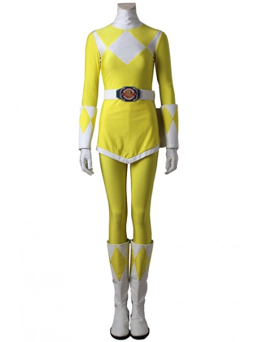 American Version Mighty Morphin Power Rangers Trini Saber-toothed Tiger Ranger Halloween Cosplay Costume Female