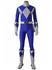 American Version Mighty Morphin Power Rangers Billy Triceratops Ranger Halloween Cosplay Costume