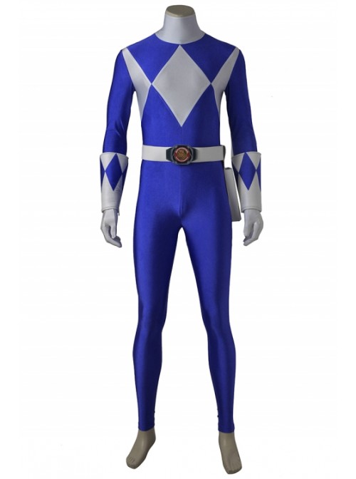 American Version Mighty Morphin Power Rangers Billy Triceratops Ranger Halloween Cosplay Costume