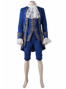 The Movie In 2017 Beauty And The Beast Navy Blue Suit Beast Halloween Cosplay Costume Set 1