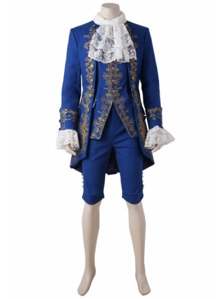 The Movie In 2017 Beauty And The Beast Navy Blue Suit Beast Halloween Cosplay Costume Set 1