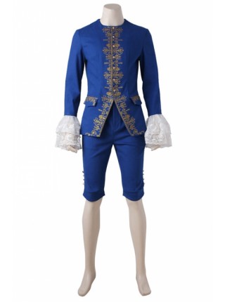 The Movie In 2017 Beauty And The Beast Navy Blue Suit Beast Halloween Cosplay Costume Set 1
