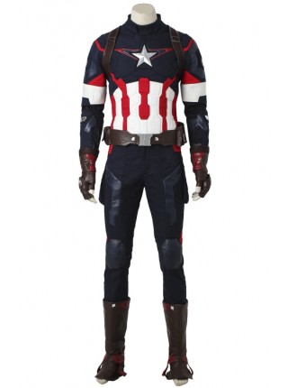 Avengers: Age Of Ultron Captain America Steve Rogers Halloween Cosplay Costume