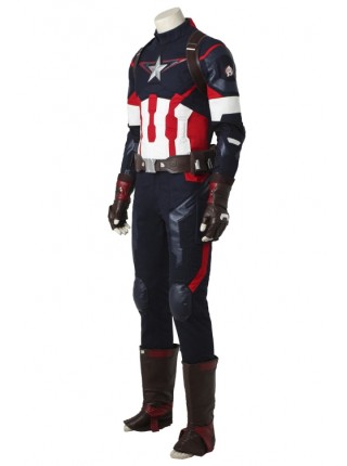 Avengers: Age Of Ultron Captain America Steve Rogers Halloween Cosplay Costume