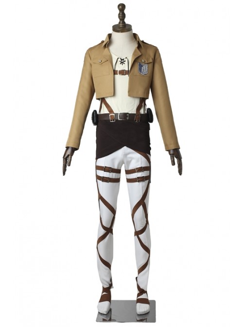 Attack On Titan Eren Jaeger Scouting Legion Halloween Cosplay Costume