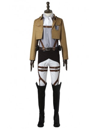 Attack On Titan Levi Ackerman Scouting Legion Halloween Cosplay Costume