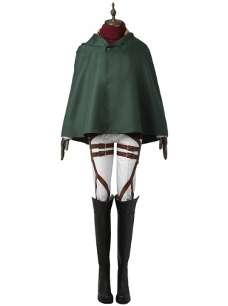 Attack On Titan Mikasa Ackerman Trainee Squad Halloween Cosplay Costume