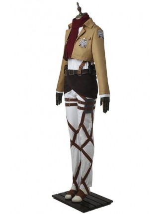 Attack On Titan Mikasa Ackerman Trainee Squad Halloween Cosplay Costume