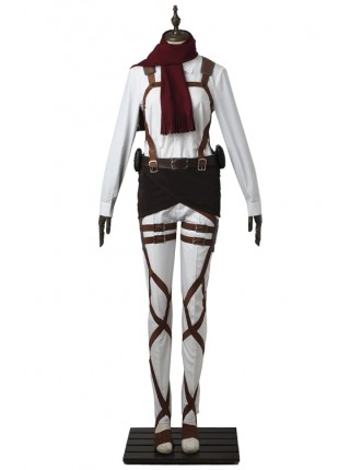 Attack On Titan Mikasa Ackerman Trainee Squad Halloween Cosplay Costume