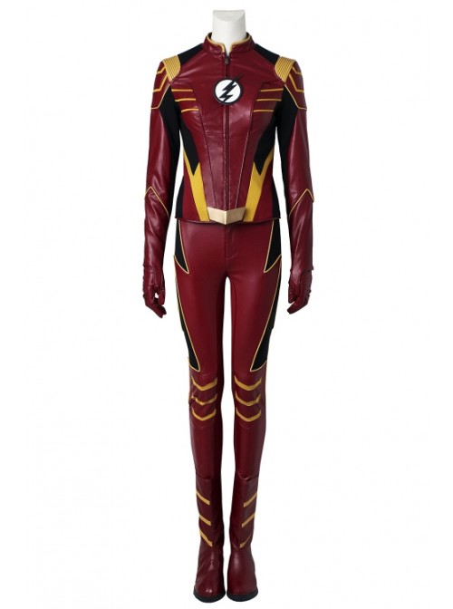 The Flash Season 3 Jesse Quick Halloween Cosplay Costume