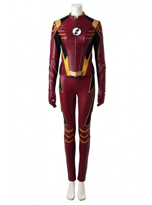 The Flash Season 3 Jesse Quick Halloween Cosplay Costume