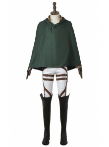 Attack On Titan Stationary Guard Combat Uniform Halloween Cosplay Costume