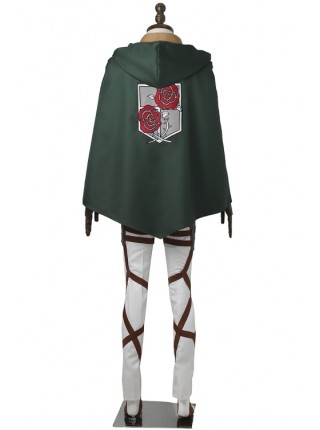 Attack On Titan Stationary Guard Combat Uniform Halloween Cosplay Costume