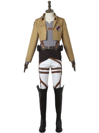 Attack On Titan Stationary Guard Combat Uniform Halloween Cosplay Costume