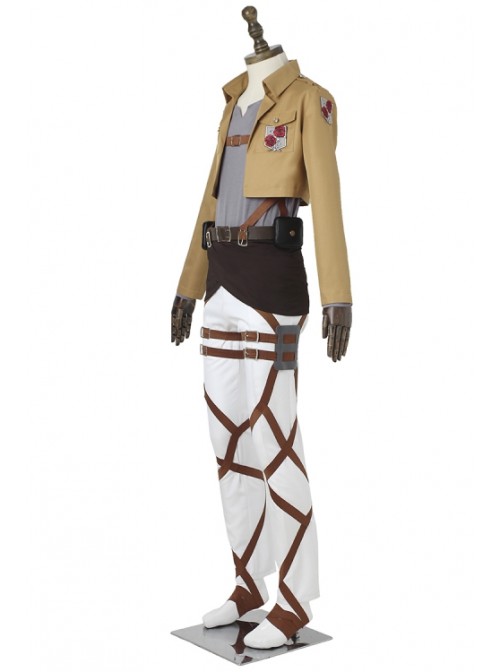 Attack On Titan Stationary Guard Combat Uniform Halloween Cosplay Costume