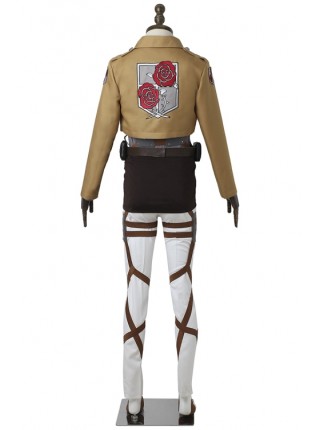 Attack On Titan Stationary Guard Combat Uniform Halloween Cosplay Costume