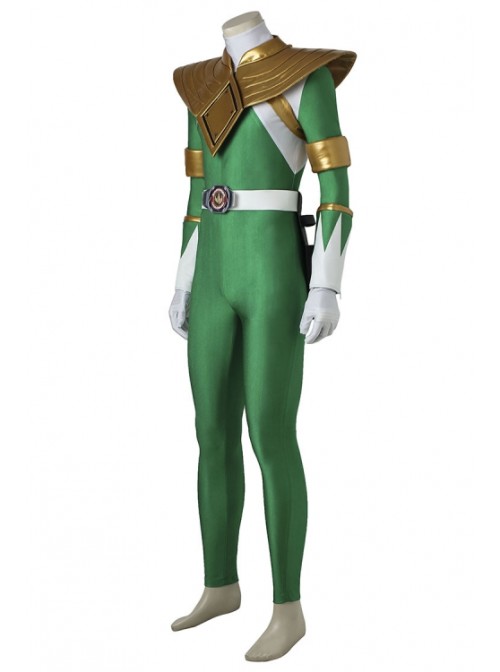 Mighty Morphin Power Rangers Dragon Ranger Halloween Cosplay Costume