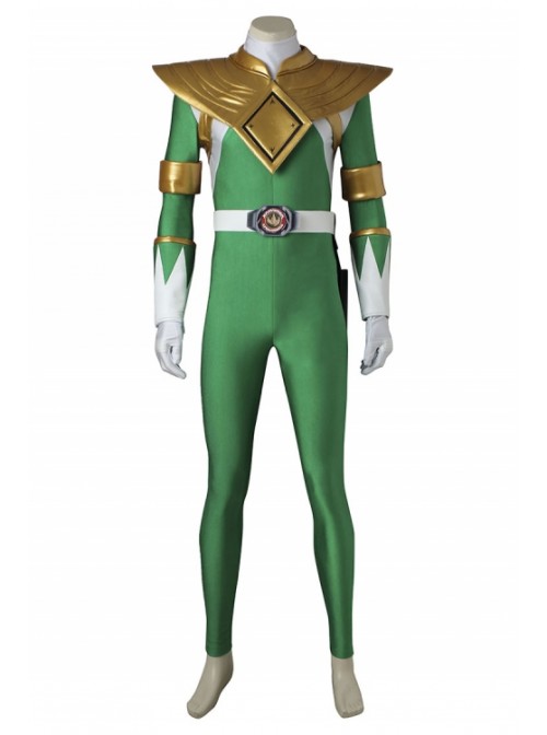 Mighty Morphin Power Rangers Dragon Ranger Halloween Cosplay Costume