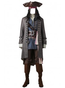 Pirates of the Caribbean: Dead Men Tell No Tales Captain Jack Sparrow Halloween Cosplay Costume