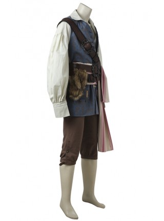 Pirates of the Caribbean: Dead Men Tell No Tales Captain Jack Sparrow Halloween Cosplay Costume