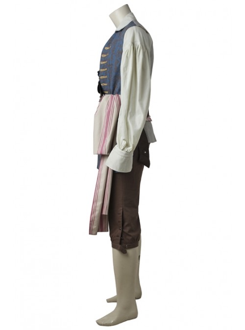 Pirates of the Caribbean: Dead Men Tell No Tales Captain Jack Sparrow Halloween Cosplay Costume