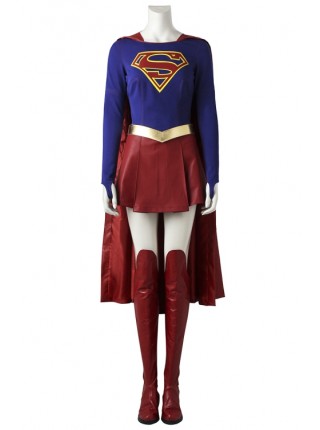 Supergirl Kara Zor-El Skirt Set Halloween Cosplay Costume