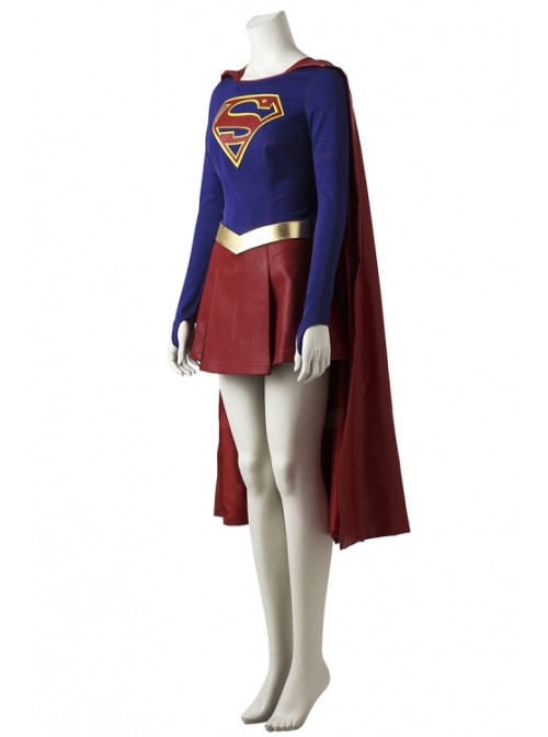 Supergirl Kara Zor-El Skirt Set Halloween Cosplay Costume