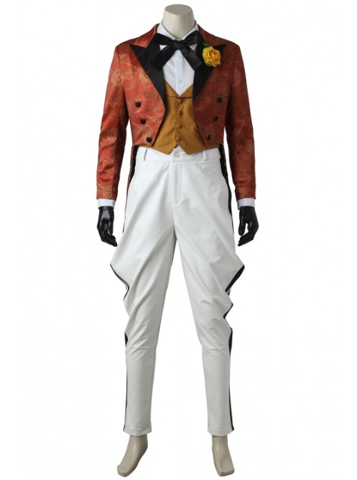 Gotham Jerome Valeska Orange Outer Clothing Set Halloween Cosplay Costume