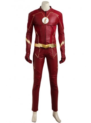 The Flash Season 4 Barry Allen Halloween Cosplay Costume