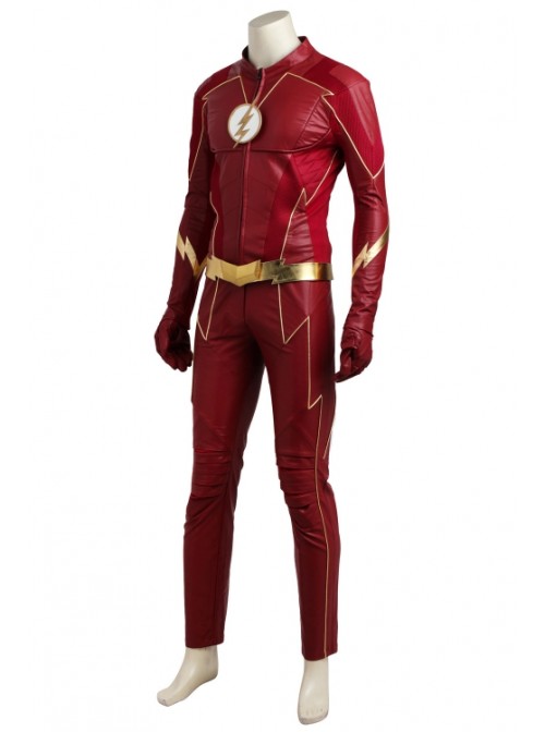 The Flash Season 4 Barry Allen Halloween Cosplay Costume