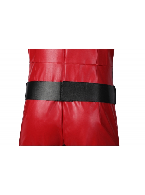 The Umbrella Academy Season 3 Ben No.2 Halloween Cosplay Costume Black Striped Red Bodysuit Set