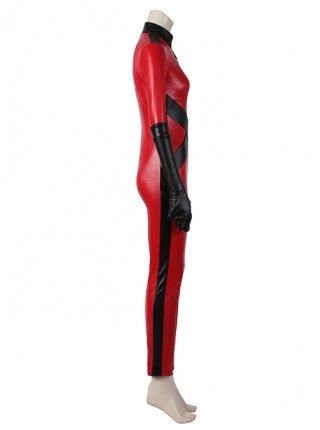 The Umbrella Academy Season 3 Sloane No.5 Halloween Cosplay Costume Female Slim Fit Red Bodysuit Set