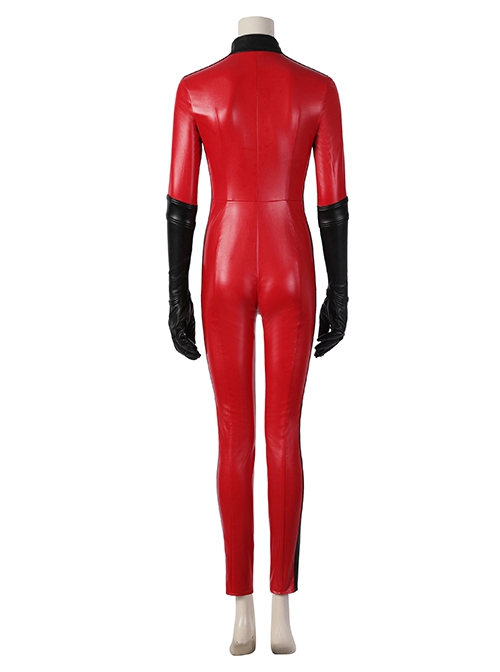 The Umbrella Academy Season 3 Sloane No.5 Halloween Cosplay Costume Female Slim Fit Red Bodysuit Set
