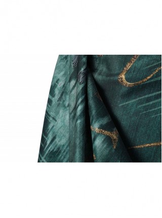 The Lord Of The Rings Elrond Halloween Cosplay Costume Delicate Gold Pattern Dark Green Cape Green Robe Set