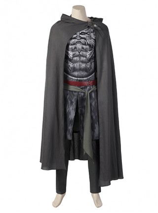 The Lord Of The Rings Halloween Cosplay Costume Arondir Black Cape Delicate Pattern Set Shoes Not Included