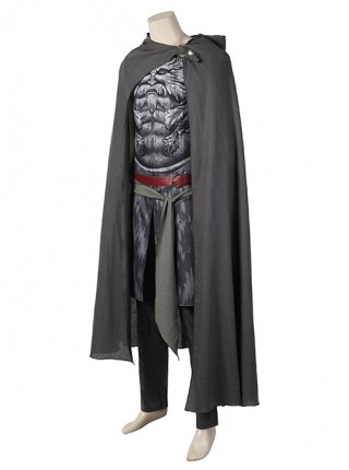 The Lord Of The Rings Halloween Cosplay Costume Arondir Black Cape Delicate Pattern Set Shoes Not Included