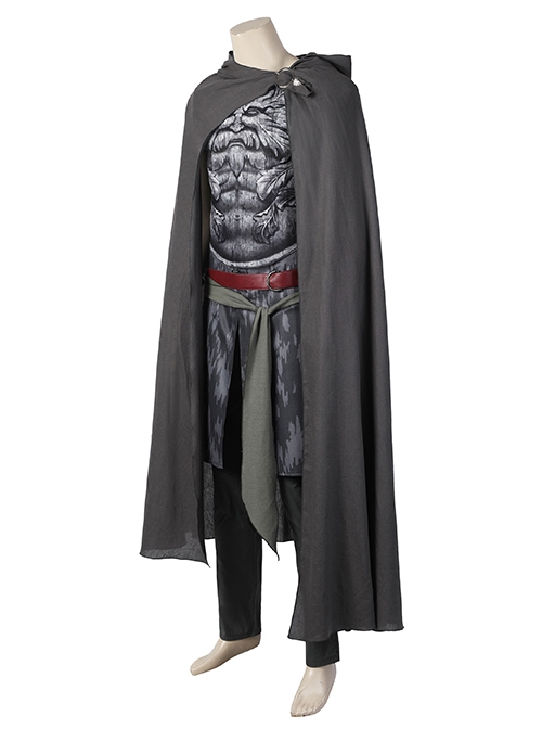 The Lord Of The Rings Halloween Cosplay Costume Arondir Black Cape Delicate Pattern Set Shoes Not Included